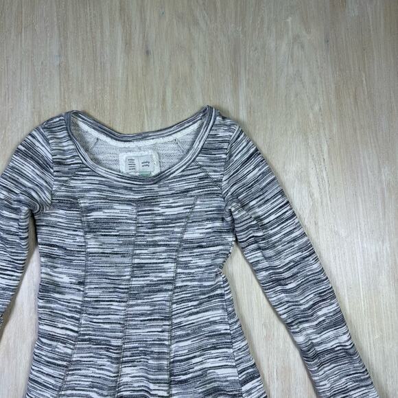 Anthropologie Saturday Sunday Gray Space Dye Bookend Sweater Dress XS Petite - Picture 2 of 15